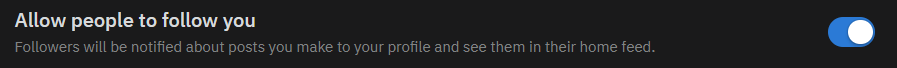 turn off profile follow