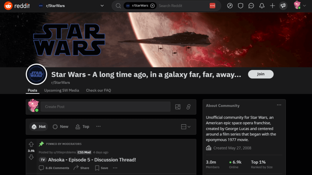star wars subreddit theme star wars subreddit theme