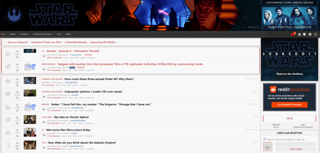 starwars theme for old reddit theme starwars theme for old reddit theme